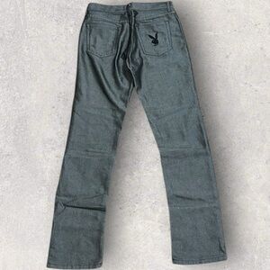 Y2K playboy mid rise straight leg jeans